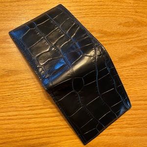 Black Coach alligator wallet